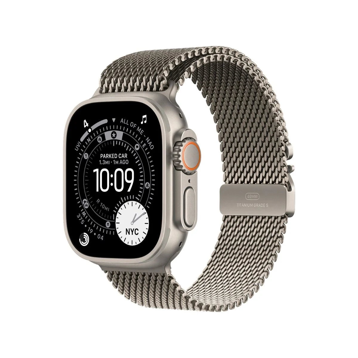 Apple Watch Ultra 3 Titanium Case with Milanese Loop - Small